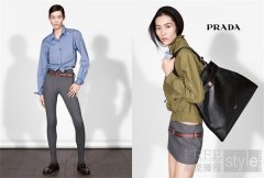 PRADA 2025春夏女装广告大片 刘雯