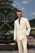 贝克汉姆身着 BOSS 服饰亮相伦敦网球锦标