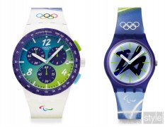 戴上斯沃琪 OLYMPIC GAMES MILANO CORTINA 2026 系列腕表，