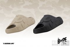BAPE®携SOLID CAMO推出全新SLIDE鞋型 以超轻量结构重
